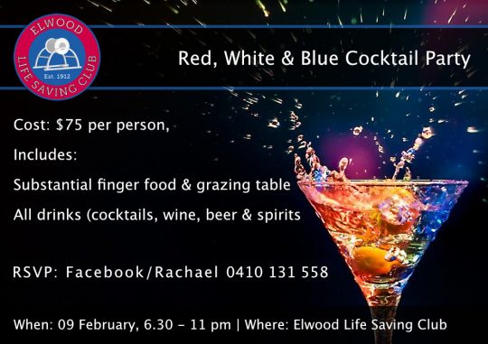 Elwood Life Saving Club Cocktail Party